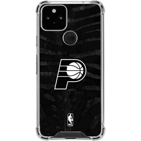 NBA Indiana Pacers Black Animal Print Google Pixel 5 Clear Case